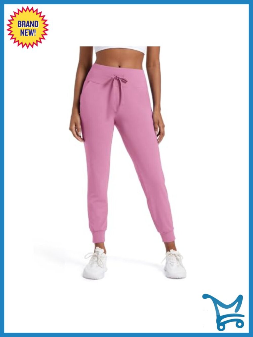 Women's High Waist Tapered Joggers Sweatpants Pockets Lightweight